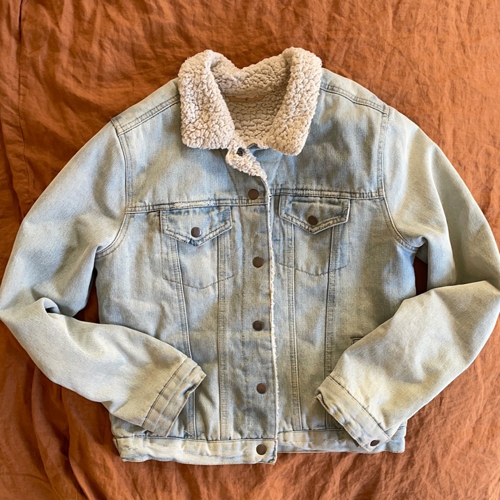 Denim Sherpa Jacket